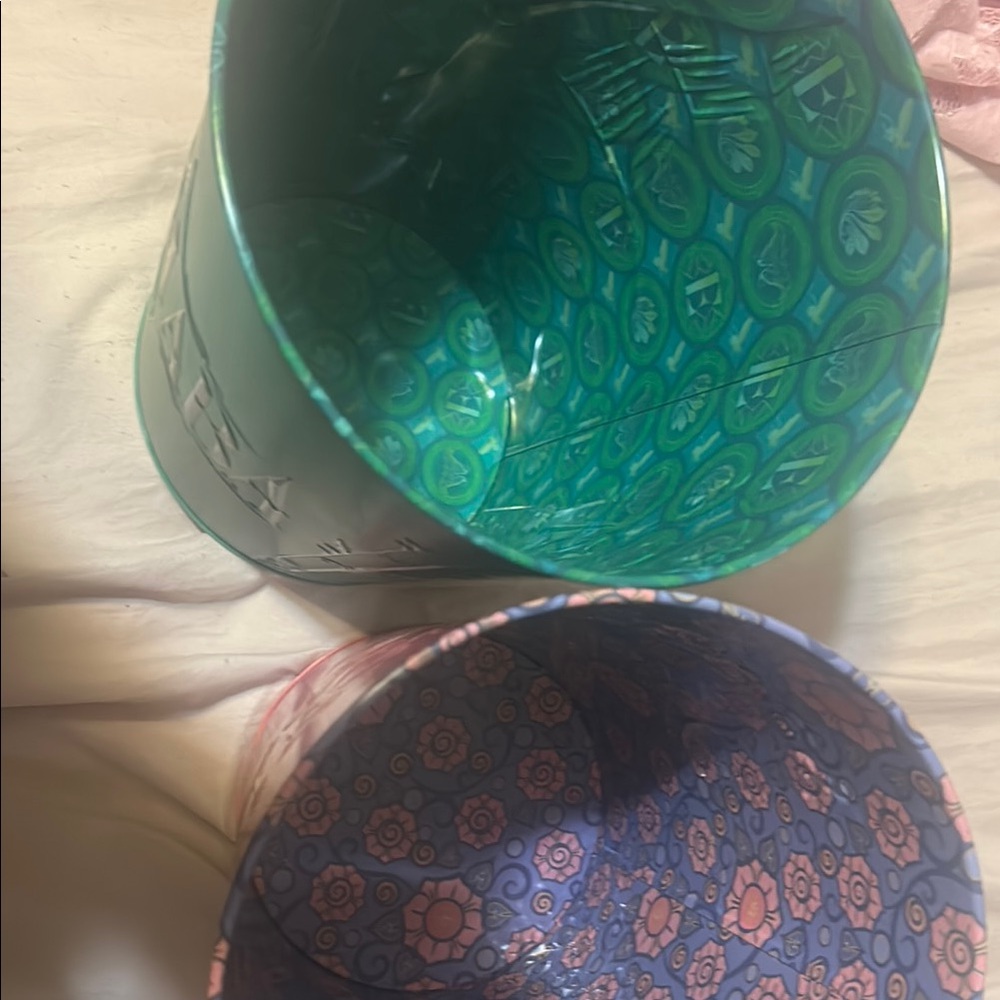 Green and Pink Wicked Storage Bins - Picture 2 of 4